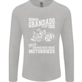 Motorbike Grandads Bingo Biker Motorcycle Mens Long Sleeve T-Shirt Sports Grey