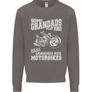 Motorbike Grandads Bingo Biker Motorcycle Mens Sweatshirt Jumper Charcoal