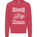 Motorbike Grandads Bingo Biker Motorcycle Mens Sweatshirt Jumper Heliconia
