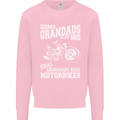 Motorbike Grandads Bingo Biker Motorcycle Mens Sweatshirt Jumper Light Pink