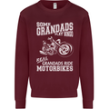 Motorbike Grandads Bingo Biker Motorcycle Mens Sweatshirt Jumper Maroon
