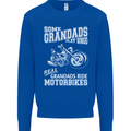 Motorbike Grandads Bingo Biker Motorcycle Mens Sweatshirt Jumper Royal Blue