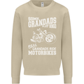 Motorbike Grandads Bingo Biker Motorcycle Mens Sweatshirt Jumper Sand