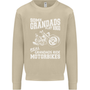 Motorbike Grandads Bingo Biker Motorcycle Mens Sweatshirt Jumper Sand