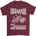 Motorbike Grandads Bingo Biker Motorcycle Mens T-Shirt Cotton Gildan Maroon