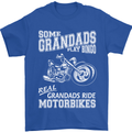 Motorbike Grandads Bingo Biker Motorcycle Mens T-Shirt Cotton Gildan Royal Blue