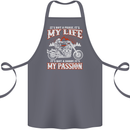 Motorbike It's My Passion Biker Motorcycle Cotton Apron 100% Organic Steel