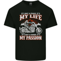 Motorbike It's My Passion Biker Motorcycle Kids T-Shirt Childrens Black