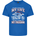 Motorbike It's My Passion Biker Motorcycle Kids T-Shirt Childrens Royal Blue