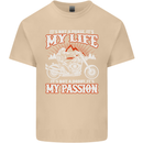 Motorbike It's My Passion Biker Motorcycle Mens Cotton T-Shirt Tee Top Sand
