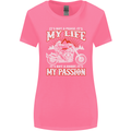Motorbike It's My Passion Biker Motorcycle Womens Wider Cut T-Shirt Azalea