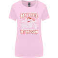Motorbike It's My Passion Biker Motorcycle Womens Wider Cut T-Shirt Light Pink