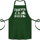 Motorbike Motorcycle Forever Biker Cotton Apron 100% Organic Forest Green