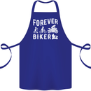 Motorbike Motorcycle Forever Biker Cotton Apron 100% Organic Royal Blue