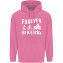 Motorbike Motorcycle Forever Biker Mens 80% Cotton Hoodie Azelea