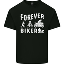 Motorbike Motorcycle Forever Biker Mens Cotton T-Shirt Tee Top Black