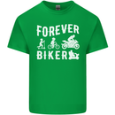 Motorbike Motorcycle Forever Biker Mens Cotton T-Shirt Tee Top Irish Green
