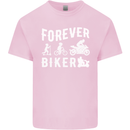 Motorbike Motorcycle Forever Biker Mens Cotton T-Shirt Tee Top Light Pink