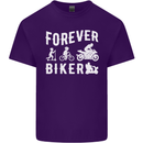 Motorbike Motorcycle Forever Biker Mens Cotton T-Shirt Tee Top Purple