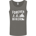 Motorbike Motorcycle Forever Biker Mens Vest Tank Top Charcoal