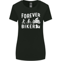 Motorbike Motorcycle Forever Biker Womens Wider Cut T-Shirt Black