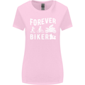 Motorbike Motorcycle Forever Biker Womens Wider Cut T-Shirt Light Pink