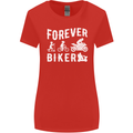 Motorbike Motorcycle Forever Biker Womens Wider Cut T-Shirt Red
