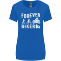 Motorbike Motorcycle Forever Biker Womens Wider Cut T-Shirt Royal Blue