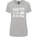 Motorbike Motorcycle Forever Biker Womens Wider Cut T-Shirt Sports Grey