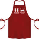 Motorbike Problem Solved Biker Motorcycle Cotton Apron 100% Organic Maroon