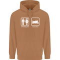 Motorbike Problem Solved Biker Motorcycle Mens 80% Cotton Hoodie Caramel Latte