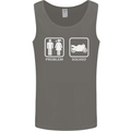 Motorbike Problem Solved Biker Motorcycle Mens Vest Tank Top Charcoal