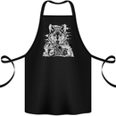 Motorbike Wolf Biker Motorcycle Motorbike Cotton Apron 100% Organic Black