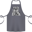 Motorbike Wolf Biker Motorcycle Motorbike Cotton Apron 100% Organic Steel