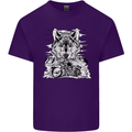 Motorbike Wolf Biker Motorcycle Motorbike Mens Cotton T-Shirt Tee Top Purple