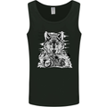 Motorbike Wolf Biker Motorcycle Motorbike Mens Vest Tank Top Black
