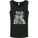 Motorbike Wolf Biker Motorcycle Motorbike Mens Vest Tank Top Black