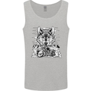 Motorbike Wolf Biker Motorcycle Motorbike Mens Vest Tank Top Sports Grey