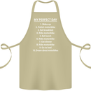 Motorbikes My Perfect Day Biker Motorcycle Cotton Apron 100% Organic Khaki