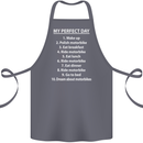 Motorbikes My Perfect Day Biker Motorcycle Cotton Apron 100% Organic Steel
