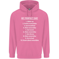 Motorbikes My Perfect Day Biker Motorcycle Mens 80% Cotton Hoodie Azelea
