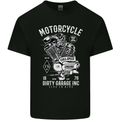 Motorcycle Dirty Garage Motorcycle Biker Mens Cotton T-Shirt Tee Top Black