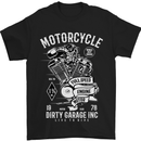 Motorcycle Dirty Garage Motorcycle Biker Mens T-Shirt Cotton Gildan Black