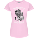 Motorcycle Dirty Garage Motorcycle Biker Womens Petite Cut T-Shirt Light Pink
