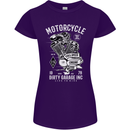 Motorcycle Dirty Garage Motorcycle Biker Womens Petite Cut T-Shirt Purple