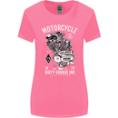 Motorcycle Dirty Garage Motorcycle Biker Womens Wider Cut T-Shirt Azalea