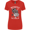 Motorcycle Dirty Garage Motorcycle Biker Womens Wider Cut T-Shirt Red