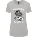 Motorcycle Dirty Garage Motorcycle Biker Womens Wider Cut T-Shirt Sports Grey