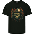 Motorcycle Gorilla Skull Motorbike Biker Kids T-Shirt Childrens Black