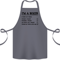 Motorcycle I'm a Biker When My Wife Funny Cotton Apron 100% Organic Steel